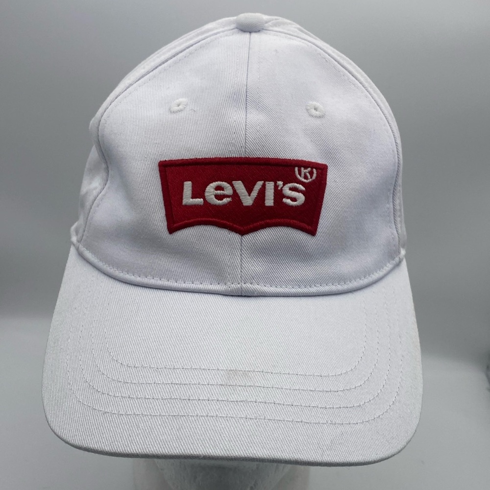LEVI’S Levi’s Strauss & Co Unisex White Red Adjustable Cap Hat